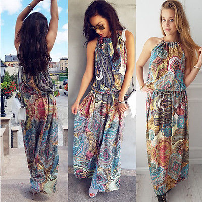 ladies floral maxi dress