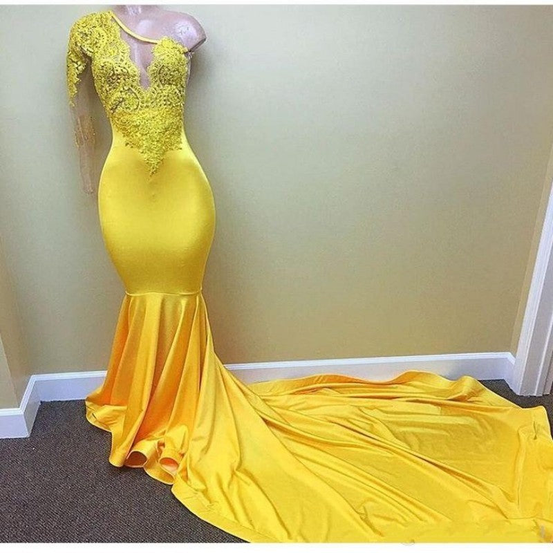 yellow cocktail dresses with sleeves