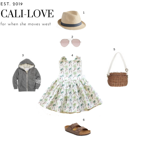 West coast inspired toddler girl outfit