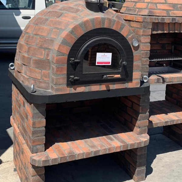 Traditional Wood Fired Brick Pizza Oven Rústico Red Proforno 9866