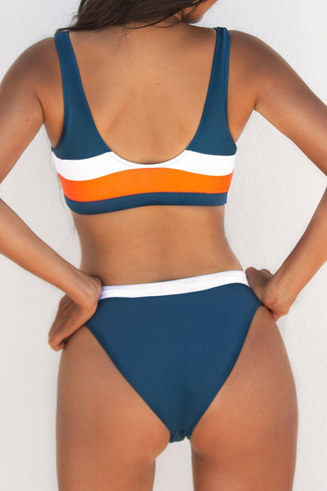 Recyclen spion Adverteerder Women's Bikini Set. Sport Bustier Bikini. Swimwear Contrast Two Piece — All  In One London