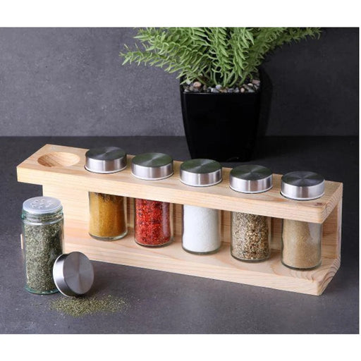 Spinning Glass 12 Jar Spice Jar & Rack Prep & Savour