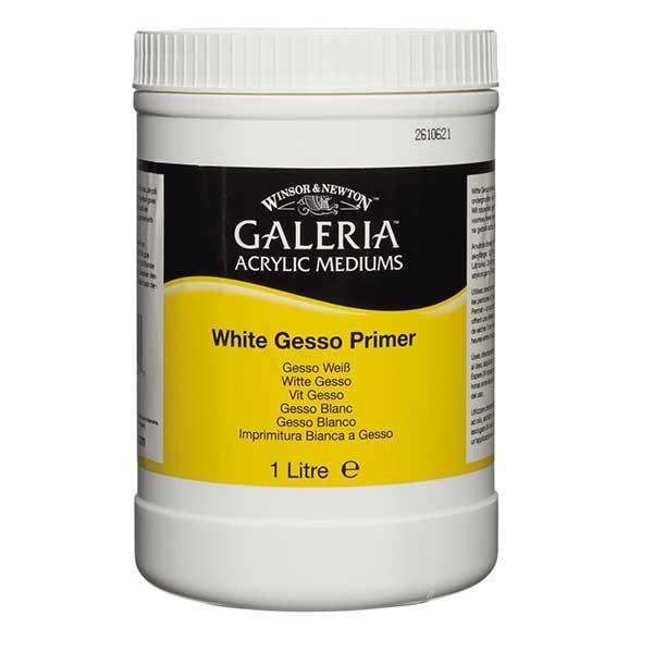 Galeria White Gesso Primer - 1 Litre