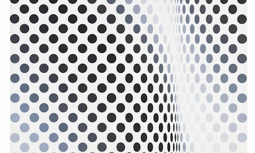 Detail from ‘Pause’, 1964. Photograph:  © Bridget Riley 2019 