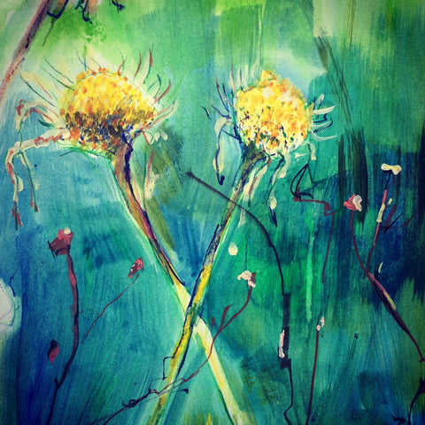 Meadow 2 2019 (Watercolour on canvas)