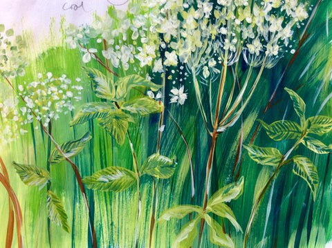 Meadow 2020 (Watercolour on canvas)