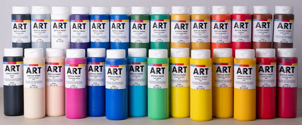 ARTdiscount own brand acrylic paints - 500ml