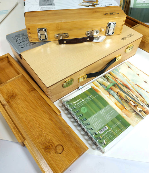 Bamboo storage boxes