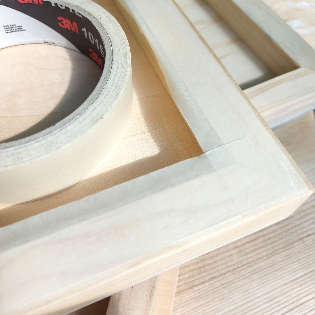 Protect the cradle sides and back with masking tape if you are not going to apply gesso for painting.