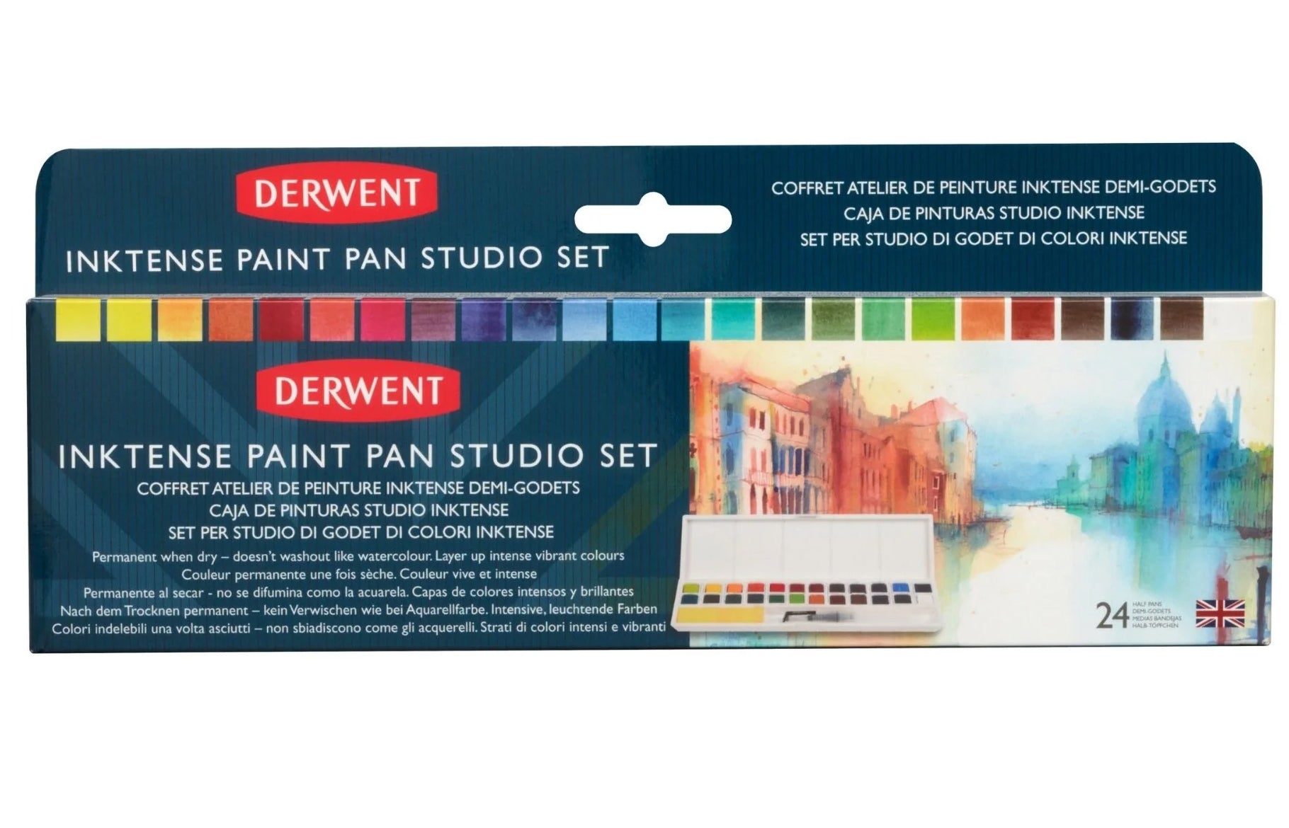 inktense 24 paint pan studio set