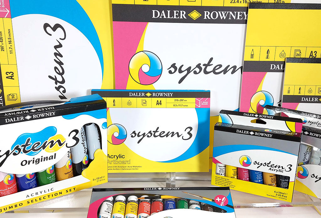 System 3 Acrylic Paints, not just for painting!