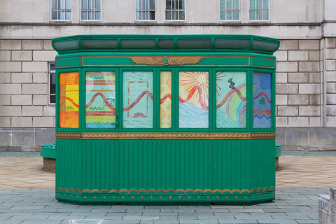 The Maiden Voyage, pencil and watercolour on paper, Cabin, George's Dock Plaza, Liverpool, 2019