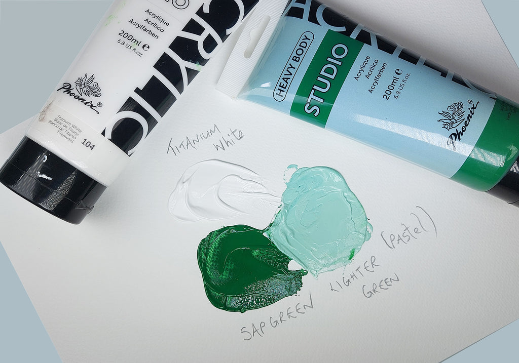 The best greens? Sap green and hookers green acrylic paint › The Weekend  Beckons