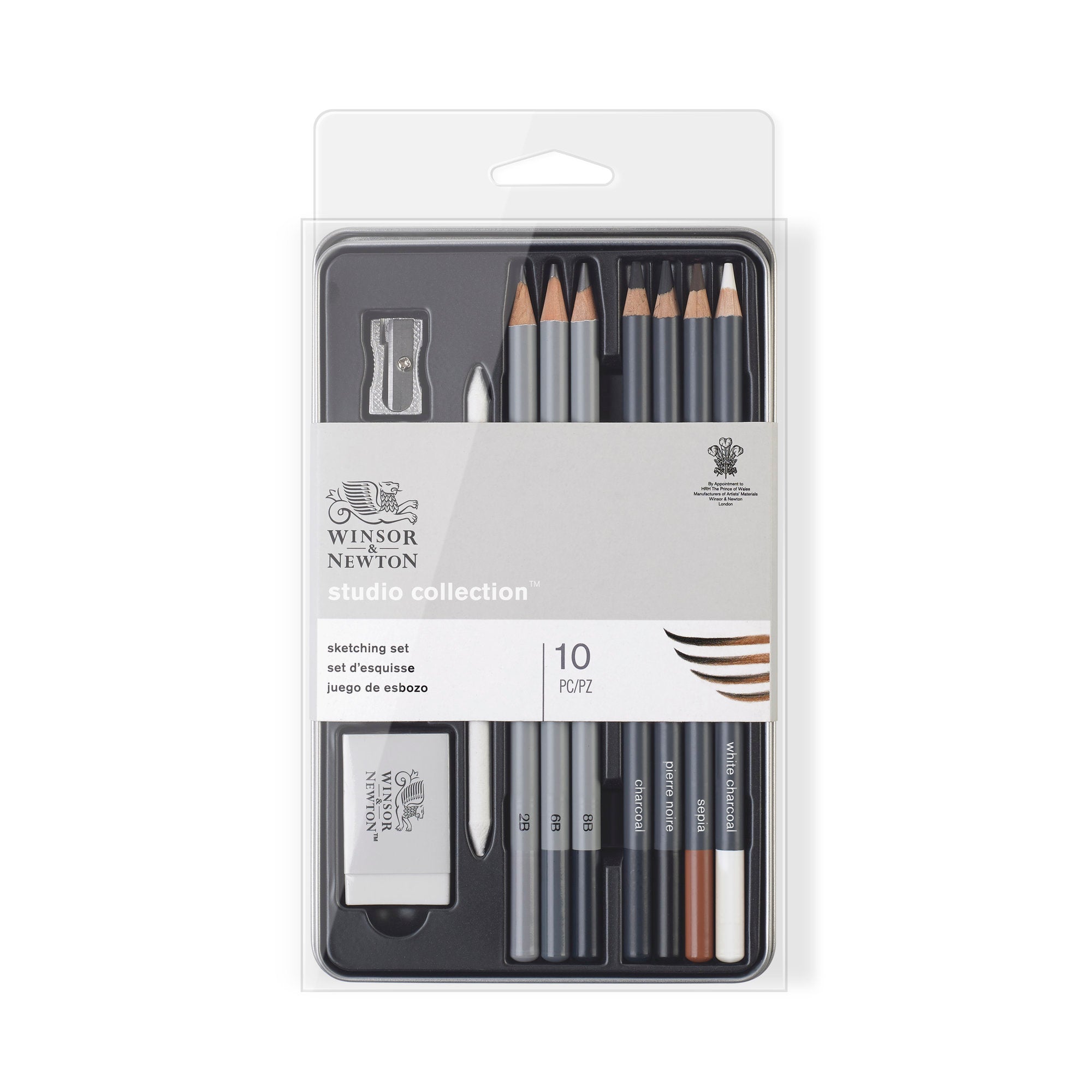 Winsor & Newton Studio Collection Sketching Pencil Set of 10 pieces
