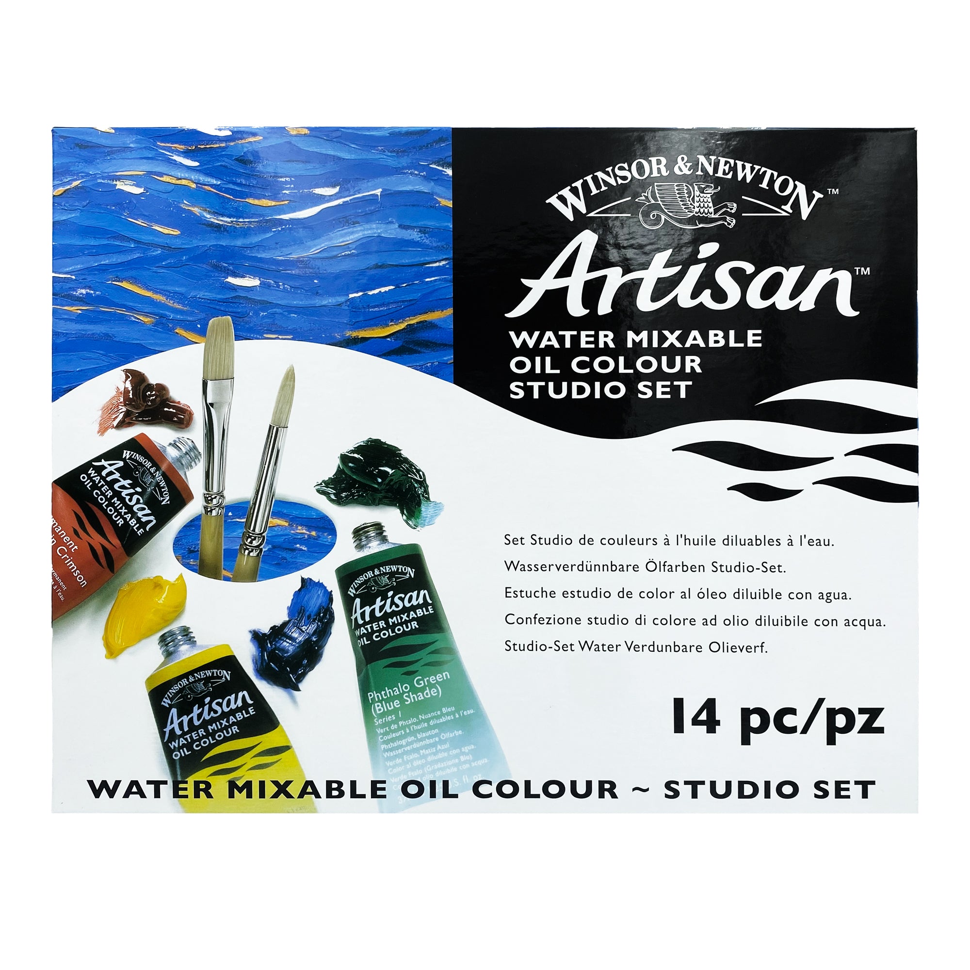 Winsor & Newton Artisan Water Mixable Oil 14 Piece Studio Set
