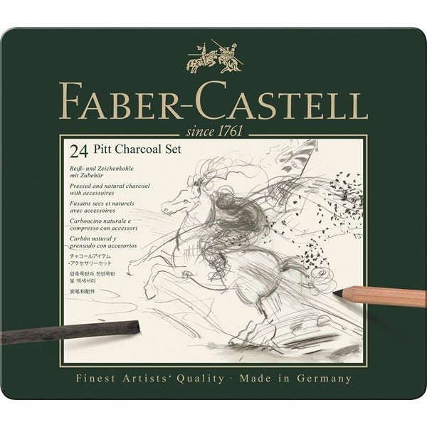 Faber-Castell Pitt Charcoal - Set of 24