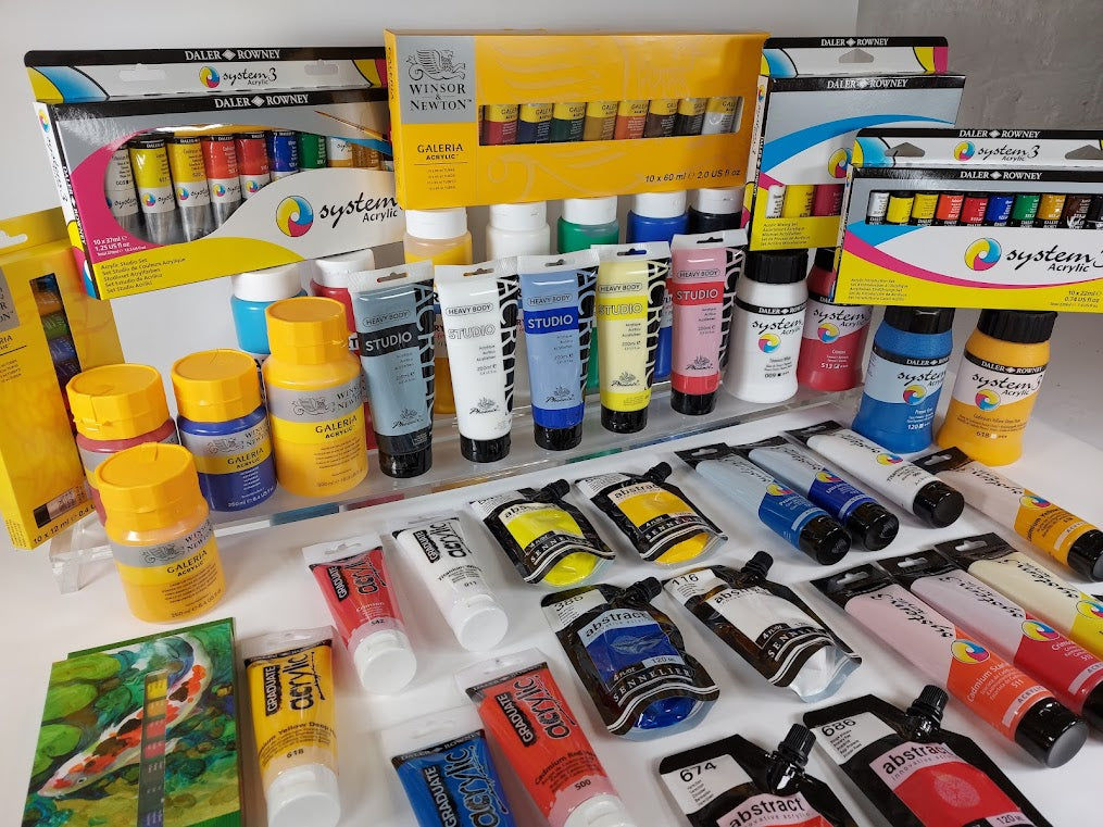 Artist's Supplies for Painting in Acrylics: An Explanation of the