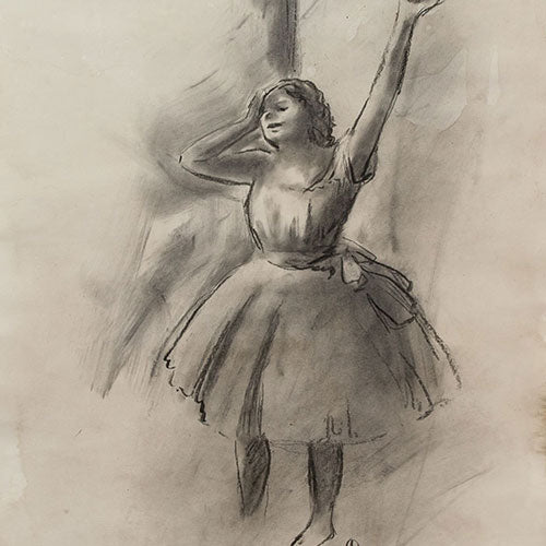 EDGAR DEGAS French 1834-1917 Charcoal on Paper