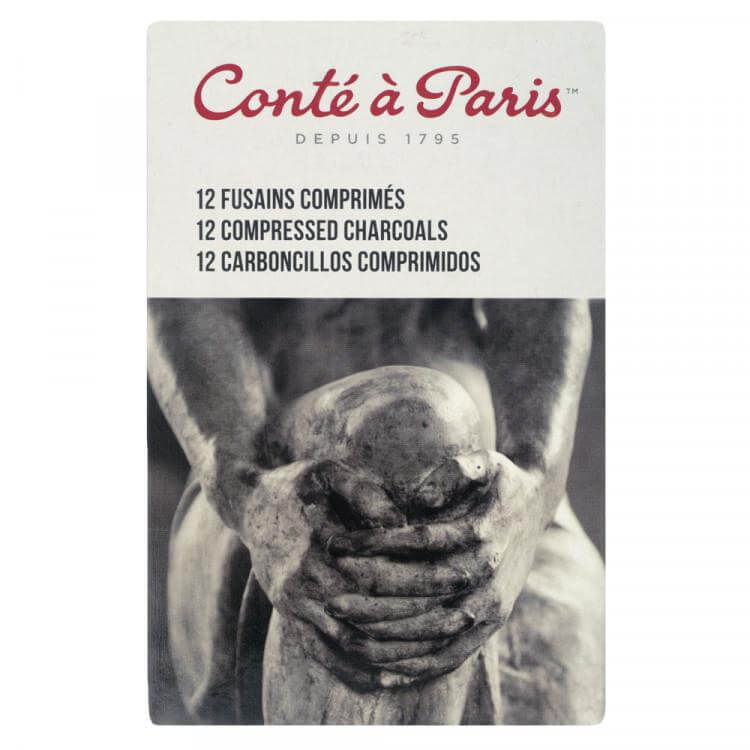 Conte 12 Compressed Charcoal Sticks