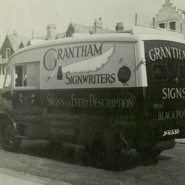 Grantham Signwriters Van