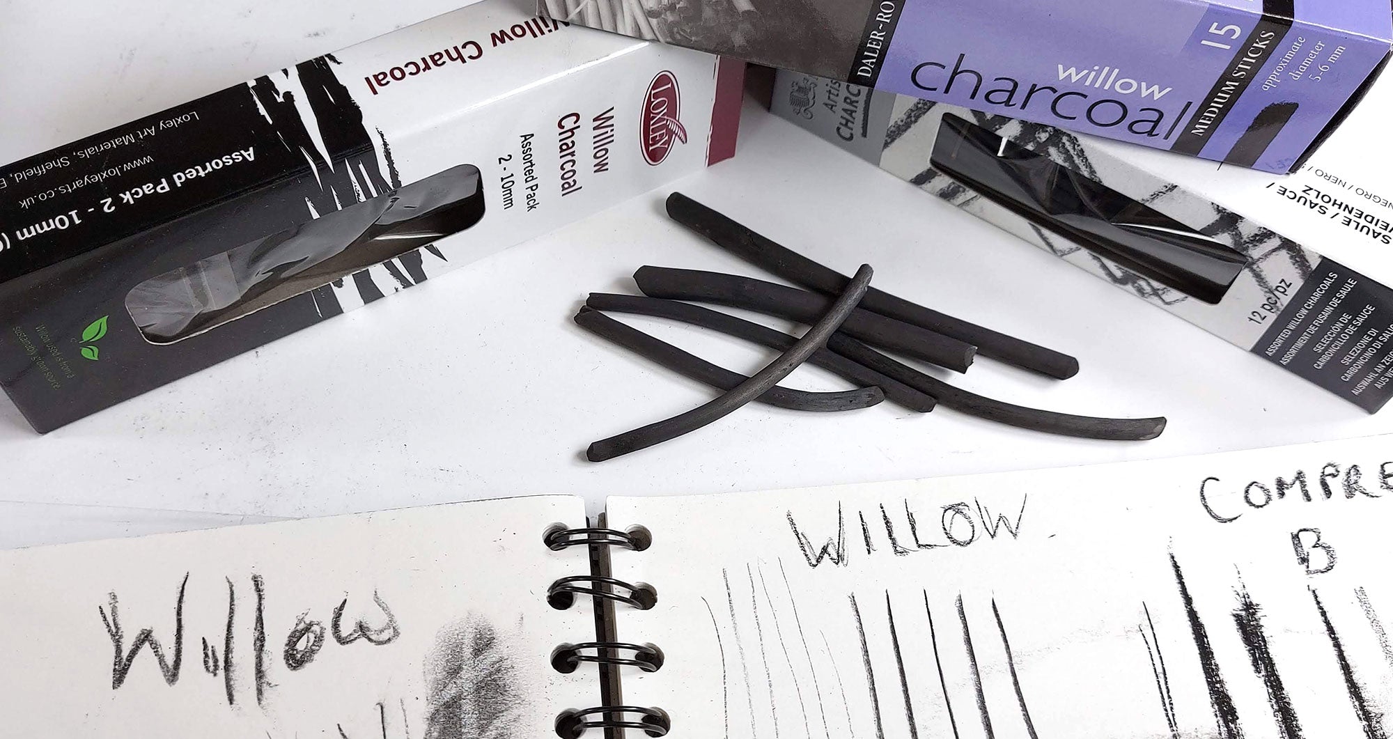 Winsor & Newton Willow Charcoal Sticks - 3/Box