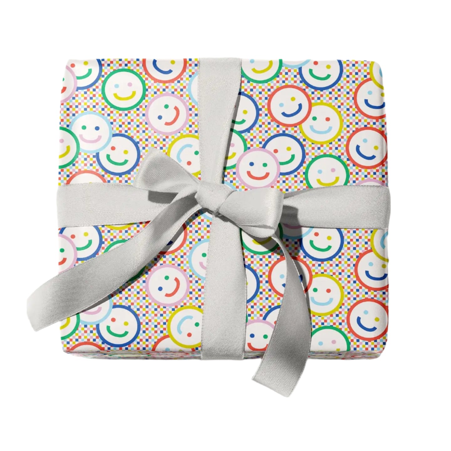 Smiley Face Checkerboard Gift Wrap by My Darlin'
