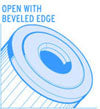 Open With Beveled Edge