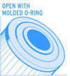 Open With Molded O-Ring