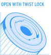 Open With Twist Lock
