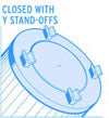 Closed With Y Stand-Offs