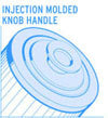 Injection Molded Knob Handle