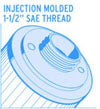 Injection Molded 1 1/2 in SAE Thread