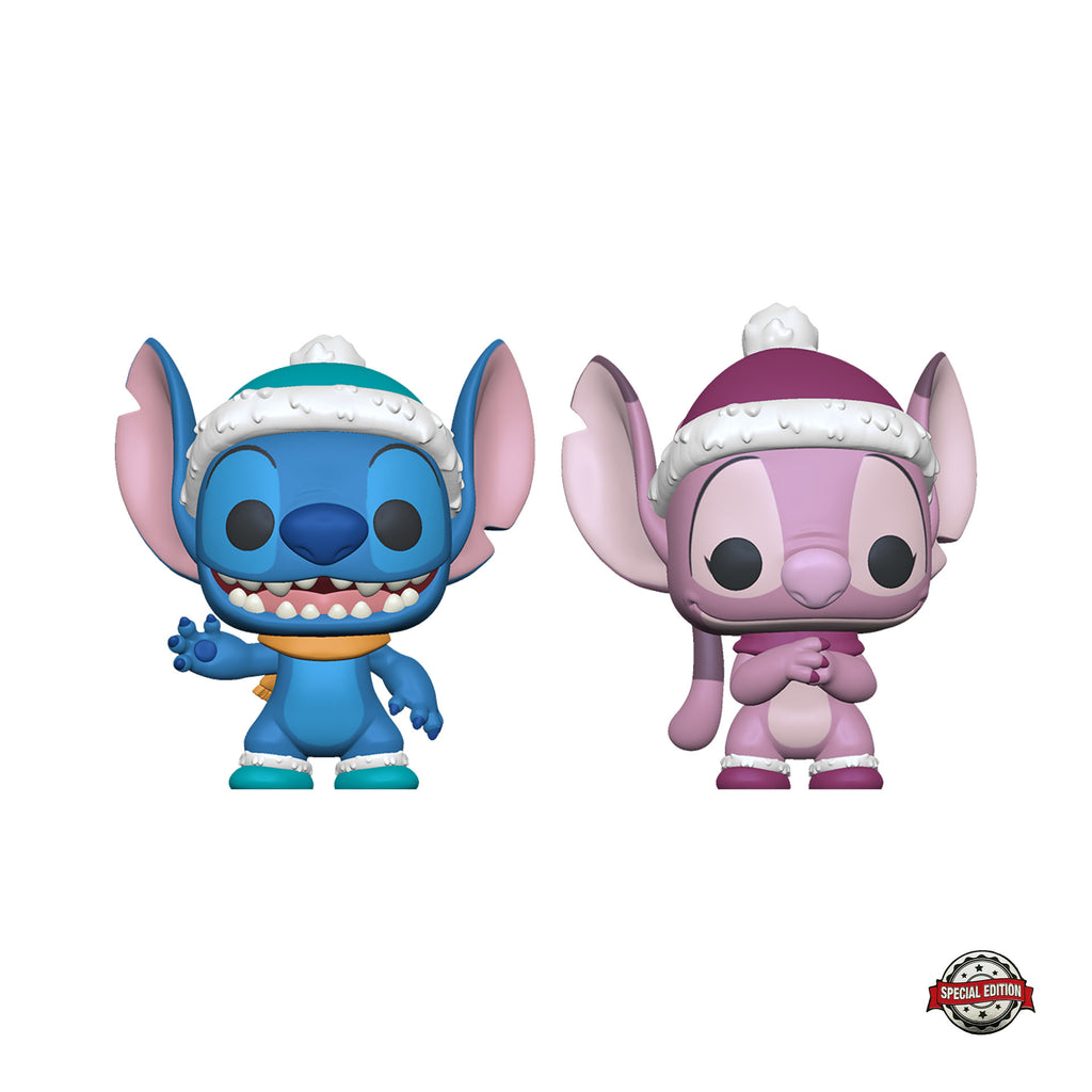 funko stitch and angel