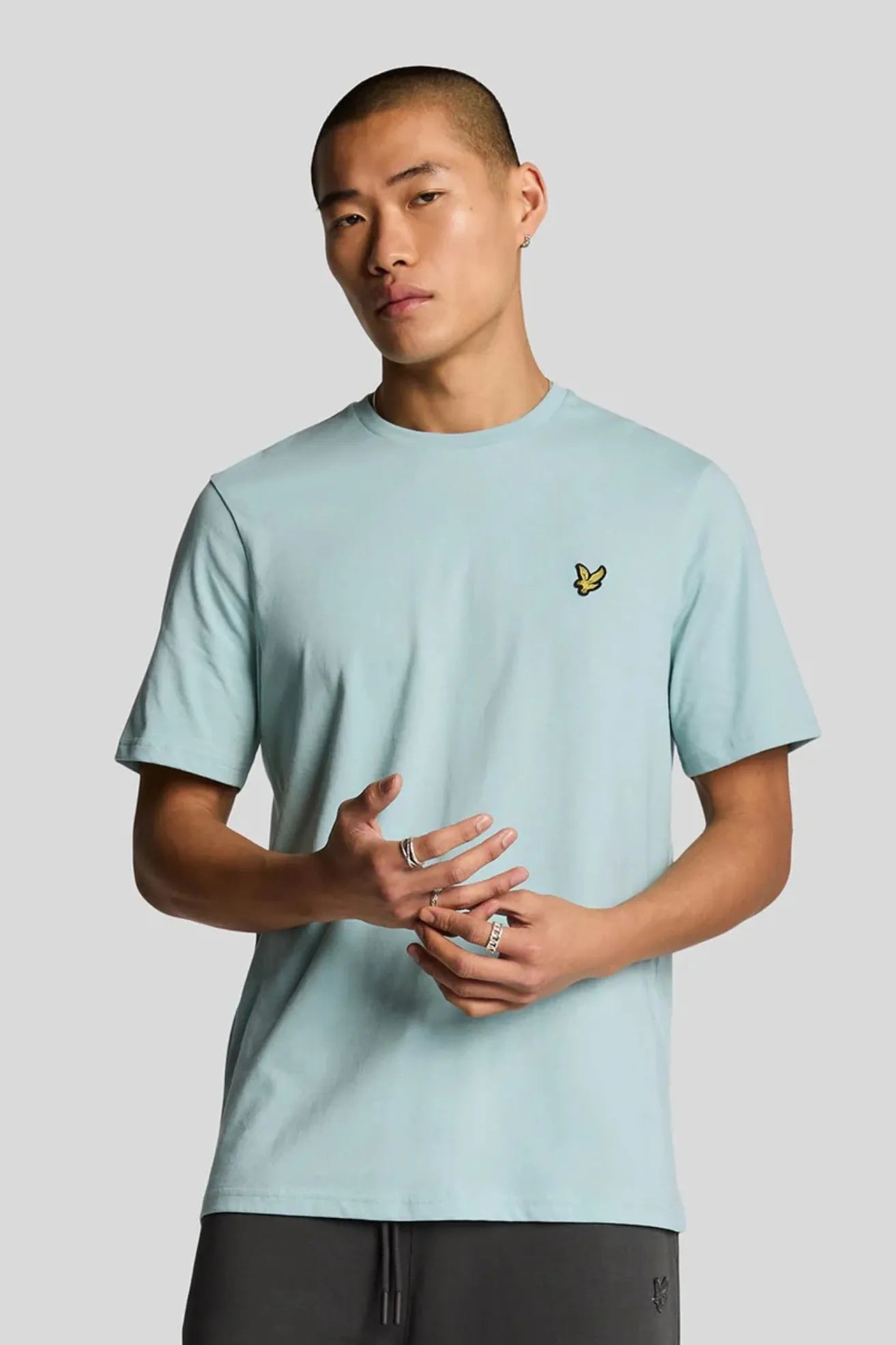 Lyle and Scott Camiseta Hombre Azul Claro
