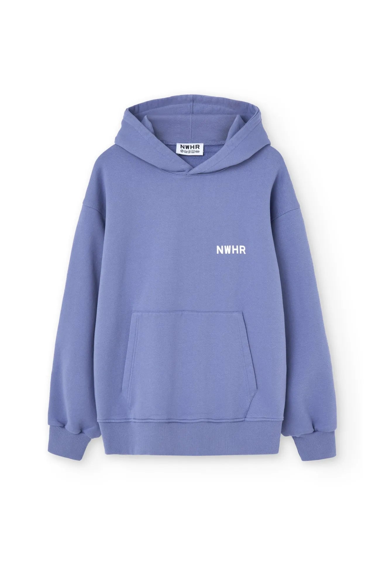 NWHR Sudadera Hombre Capucha Azul Lavado