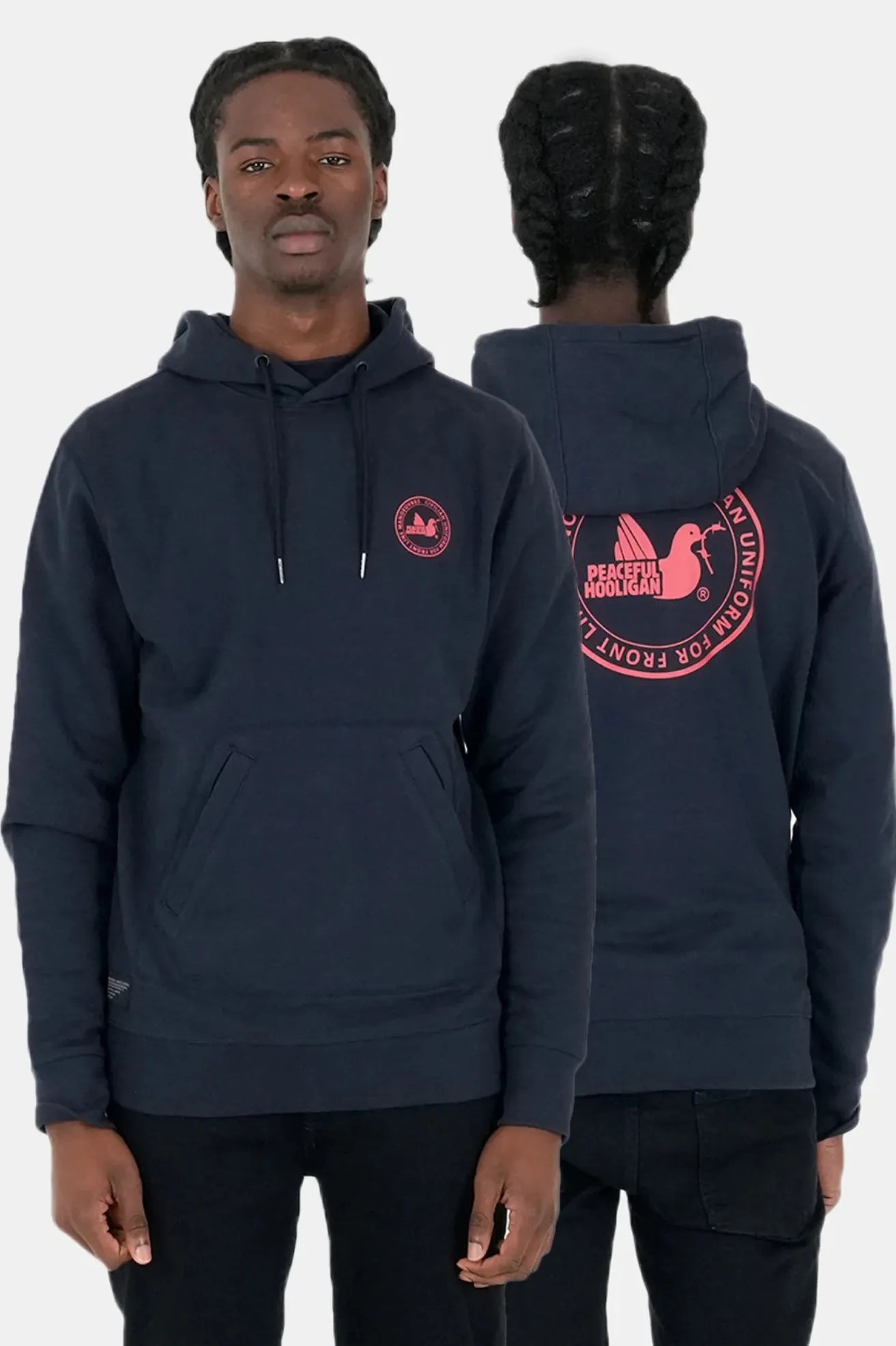 Peaceful Hooligan Sudadera Hombre Capucha CUP Azul