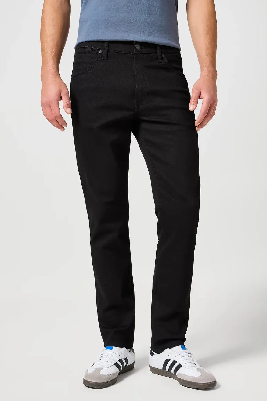 Wrangler Pantalón Vaquero Hombre Larston Negro Deep Ink