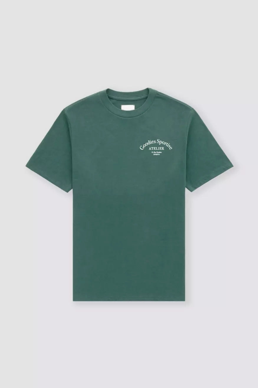 Goodies Sportive Camiseta Hombre Premium Washed Verde