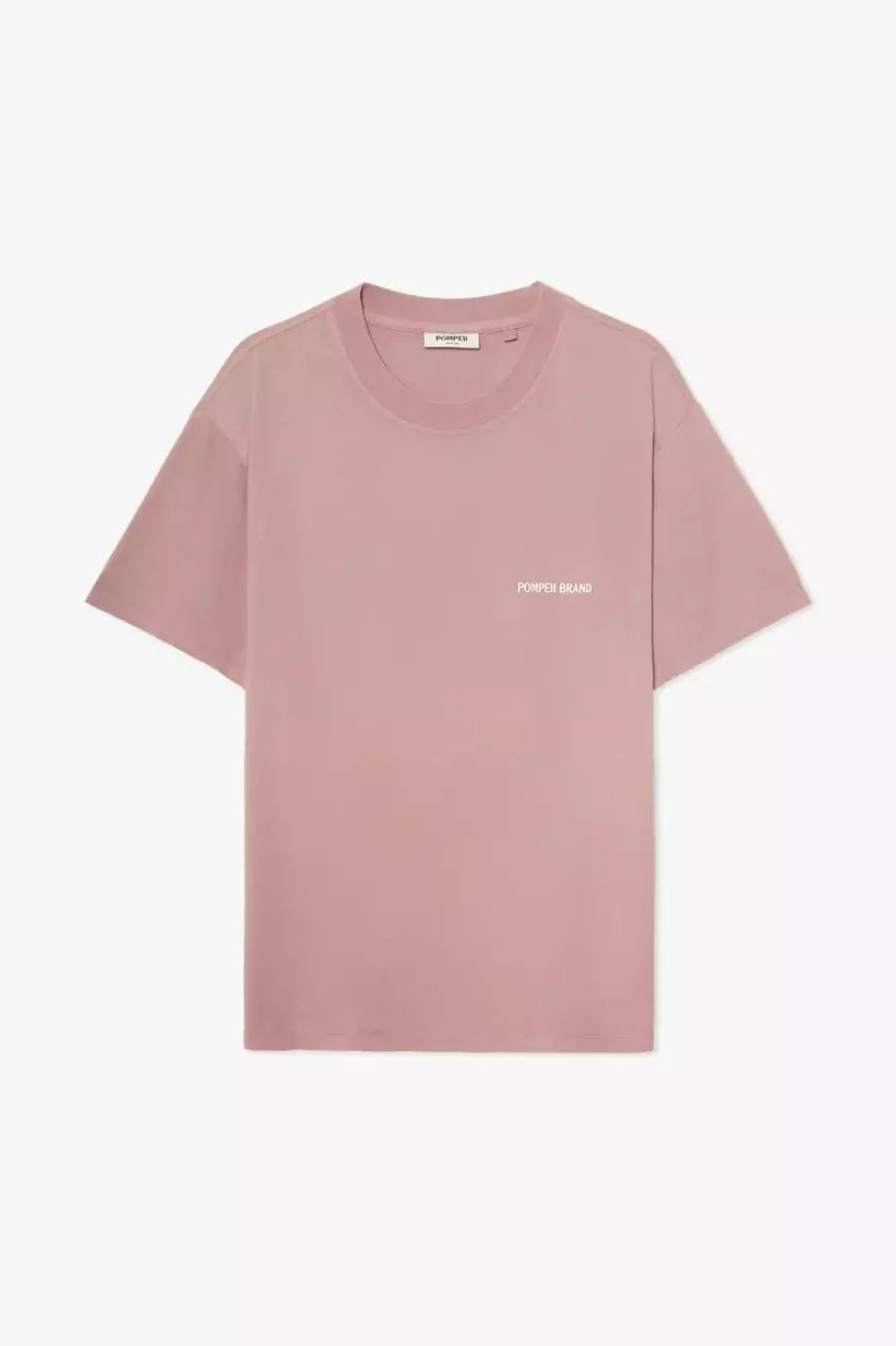 Pompeii Camiseta Hombre Logo Dark Pink