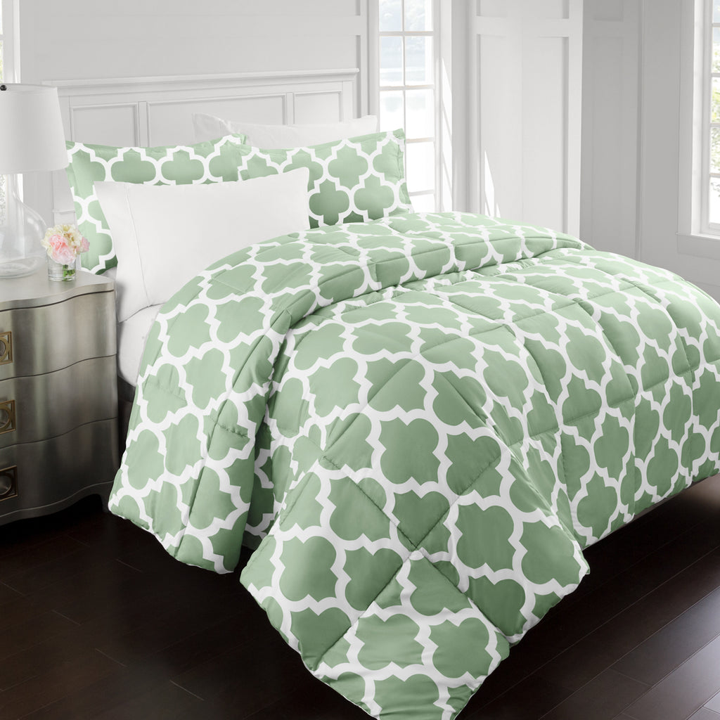 Sleep Restoration Quatrefoil Pattern Comforter Collection