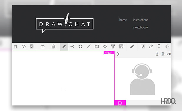 Draw Chat Online Whiteboard App