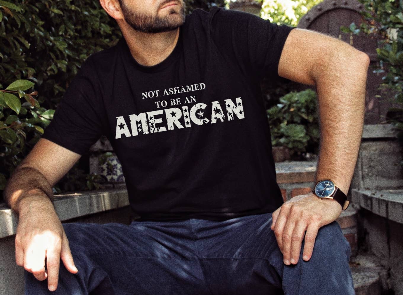 Not ashamed to be an American Tee