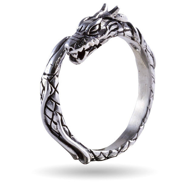 Jormungand Ring - 925 Sterling Silver | Midgard Serpent Dragon Rings ...