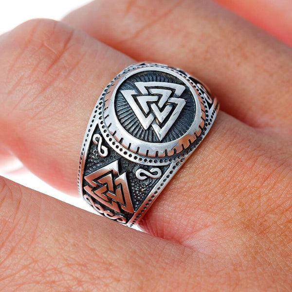 vegvisir valknut ring