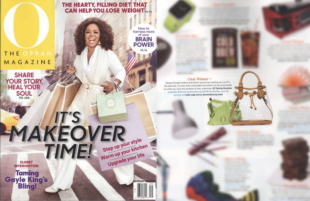 Dominie Luxury featured in Oprah Magazine "The O List"