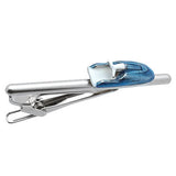 It's a cute Blue Jet Skiing Tie Clips. Place your order on the website now and get this tie clip delivered in a very beautiful box. Size: Approximately 2 5/16" X 3/8" inch. Material: Tin alloy / Brass / Plating process / Epoxy resin. Color: Silver, Blue & White. Model: T0043. If you order this tie clip on the website and get free shipping.