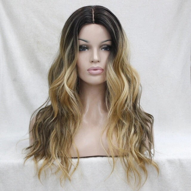 Natural Custom High Quality Ombre Dark Brown To Light Blonde