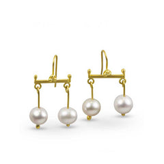 Pompeii Inspired Pearl Earrings