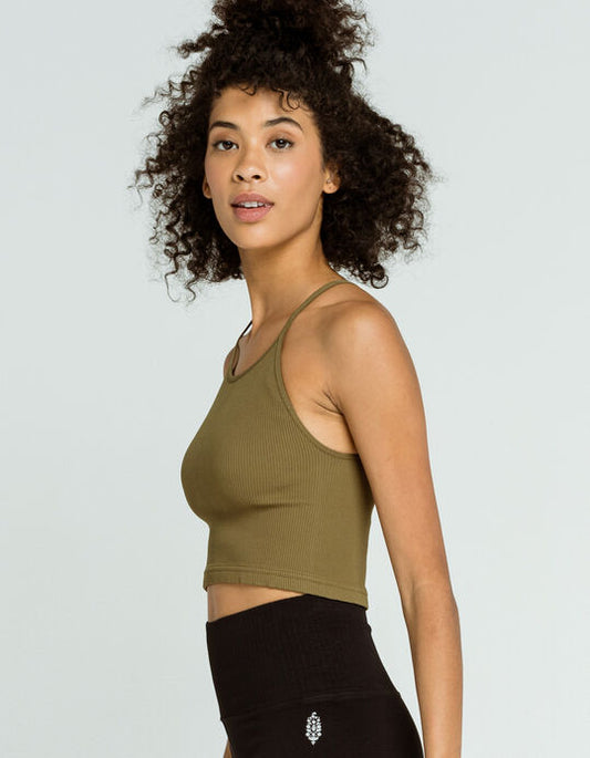 FREE PEOPLE MOVEMENT CROPPED RUN TANK SPRING SHOWERS – Bubble Lounge  Boutique