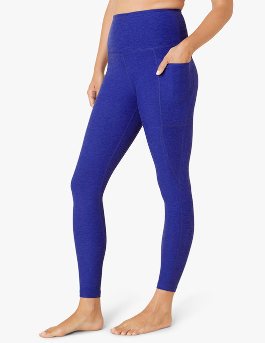 BEYOND YOGA SPACE DYE OUT OF POCKET HIGH WAISTED MIDI LEGGING PEWTER H –  Bubble Lounge Boutique